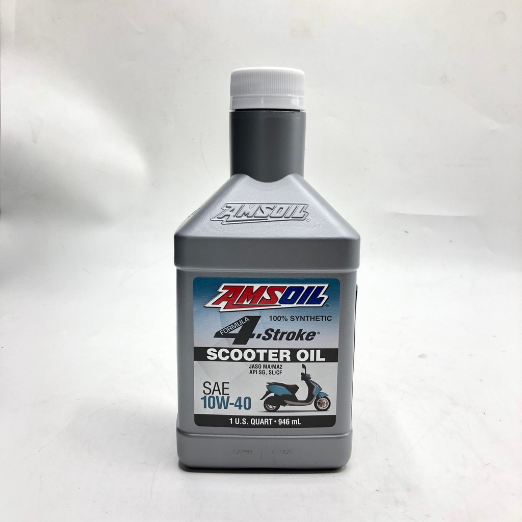 AMSOIL Formula 4-Stroke SAE 10W-40 Synthetic Scooter Oil